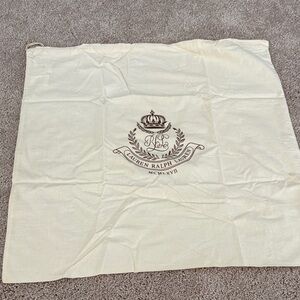 Lauren Ralph Lauren Ivory Dust Bag with Brown Logo